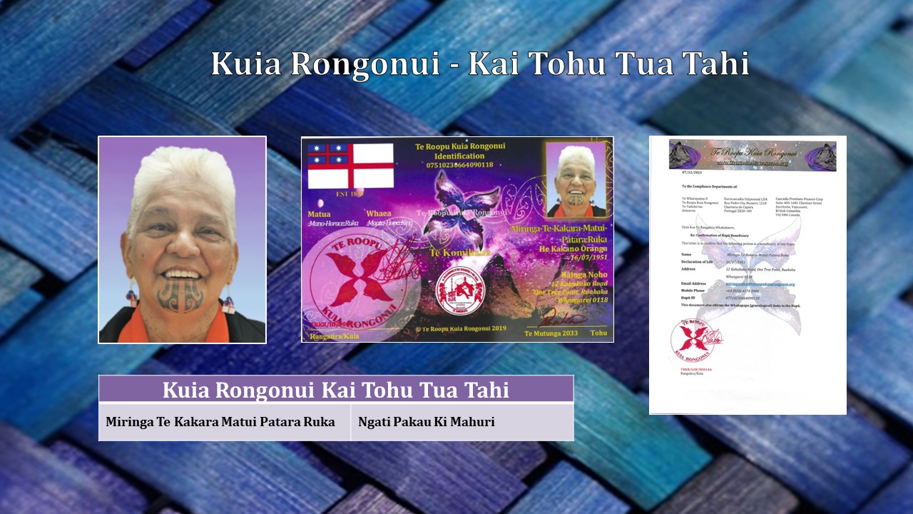 Nga Kuia Rongonui