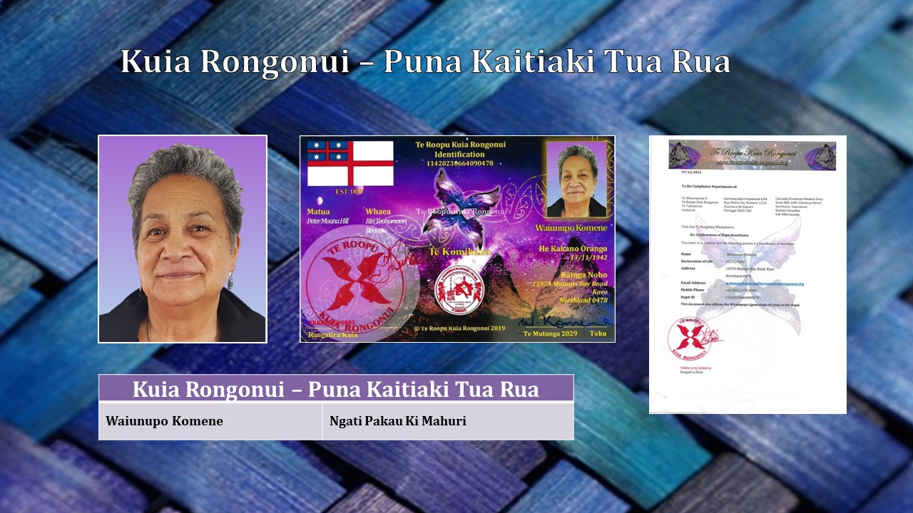 Nga Kuia Rongonui