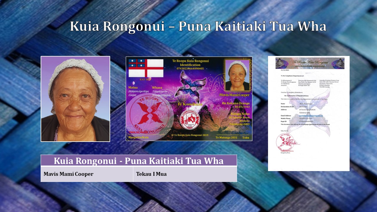 Nga Kuia Rongonui