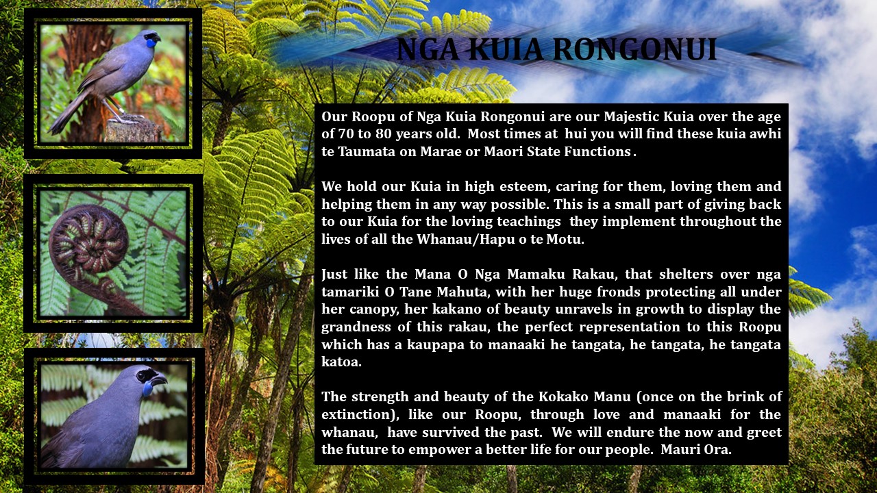 Nga Kuia Rongonui